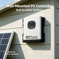 Contrôleur de charge solaire MPPT avancé 120A 96V 99% avec protection contre les courts-circuits, ports robustes, RS485, WiFi, Bluetooth pour VR et marine