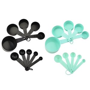 Juego de 10 Tazas y Cucharas Medidoras de Plástico <span class=keywords><strong>para</strong></span> Cocina, No Tóxicas, Inodoras y Libres de BPA, Venta al por Mayor - Product Image 5