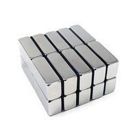 Bloque de imán de Ndfeb Rectangular súper fuerte, gran fabricante, imanes de neodimio N52 NdFeB, imanes de neodimio de barra permanente