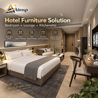 Aimsp Custom Hotel FF&E Furniture : Solution complète pour l'aménagement de chambres d'hôtel avec lit, canapé, kitchenette, OEM ODM pour projets d'appartements et de villas
