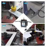 Machine de fabrication de portes et fenêtres profilé en aluminium 120 Machine de sertissage d'angle robuste