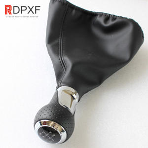 Poignée de levier de vitesses manuelle 6 vitesses en cuir PU avec soufflet pour <span class=keywords><strong>Audi</strong></span> A4 S4 B8 8K/ A5 8T/ <span class=keywords><strong>Q5</strong></span> 07-15 S-Line - Product Image 5