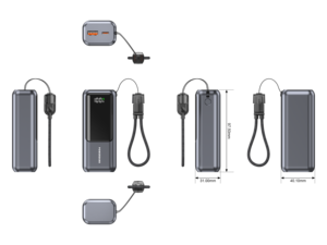 10000mAh Mini Quick Charging 22.5W Portable <b>power</b> Bank For <b>Laptop</b> With <b>Cable</b> - Product Image 4