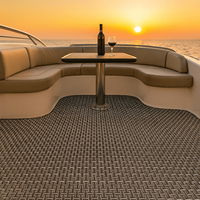 Plancher tissé élégant Plancher unique de cabine de bateau de bateau Plancher marin de pont ultra
