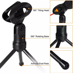Microphone karaoké à condensateur, 3.5mm, USB, pour studio, 1 pièce, bon marché, vente en gros - Product Image 3