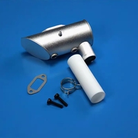 Оригинальный глушитель/выхлопная труба DLE 111cc с одним/двумя отверстиями для газового двигателя DLE111