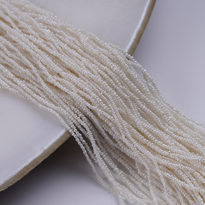 Mini 50cm Natural Freshwater <b>Pearl</b> DIY Semi-Finished Necklace 0.7-0.9mm White <b>Loose</b> <b>Pearls</b> for Jewelry Making Spot Wholesale - Product Image 3