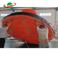 Bateau gonflable Twister rotatif pour 6 personnes, bateau disco gonflable pour jeux aquatiques