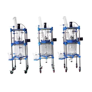 Réacteur à double paroi en verre industriel chimique XINCHEN 50L pour une utilisation en laboratoire de haute qualité