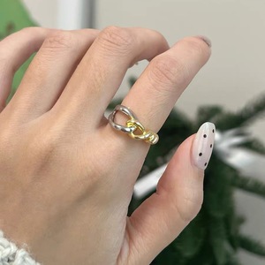S925 Pure Silver Gold Silver Color Knot <b>Ring</b> Bowknot Design Women's Everyday Wear Jewelry <b>Fine</b> <b>Rings</b> - Product Image 5