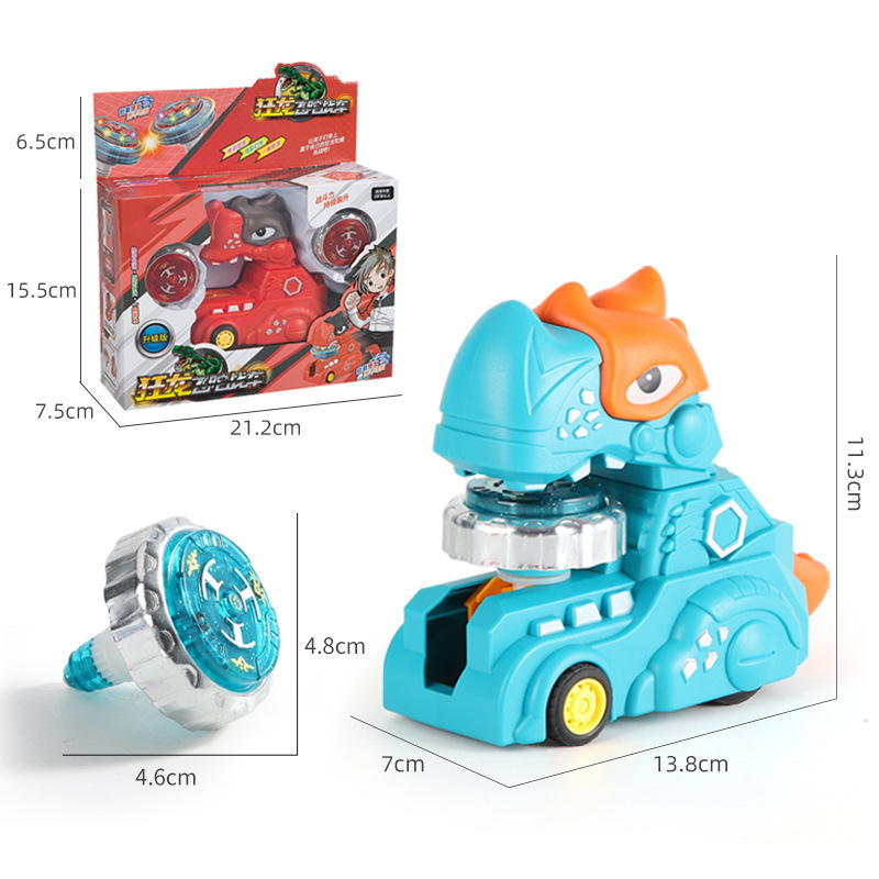 Новинка, динозавр, боевой гироскоп, колесница, светящийся сплав, игра для соревнований, топ, металлический гироскоп, вращающийся светодиодный Топ