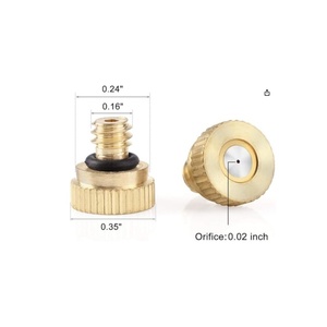 Vòi phun sương áp suất thấp chạy bằng nước bằng đồng thau 3/16, chống rơi, làm mát êm ái, tạo độ ẩm, phun sương mịn ngoài trời, áp suất tối đa 0.7MPa - Product Image 4