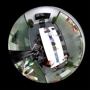 Caméra IP panoramique à objectif <span class=keywords><strong>fisheye</strong></span> avec capteur CMOS 12MP DS-2CD63C5G1-IVS avec microphone et haut-parleur intégrés, comptage des personnes, étanche IP67 - Product Image 2