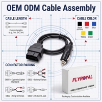 Câble OBD2, faisceau de câbles automobiles, câble d'alimentation 12V DC avec prise allume-cigare, sauveur de mémoire ECU