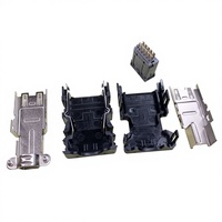 Connecteur servo SM-10 10 broches plaqué or, boîtier plastique noir, connecteur à encliquetage, disponible pour achat direct, expédition le jour même
