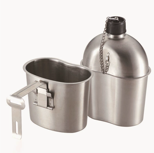 Bouilloire portable en acier inoxydable HKSF pour étudiants, mini-tasses et récipients avec poignées pliables pour les activités de plein air. - Product Image 1