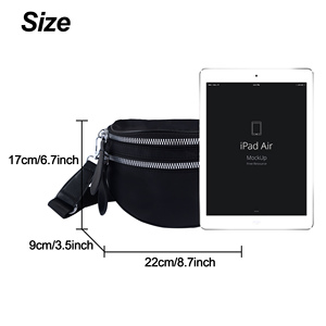 Riñonera de nailon para mujer, bandolera con diseño de letras bordadas, color personalizable, para guardar el teléfono - Product Image 3