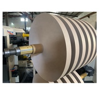 Máquina Cortadora de Papel Kraft Totalmente Automática, Accionada por Motor Delta, de Alta Productividad, Cortadora y Rebobinadora de Adhesivos para Rollos Grandes