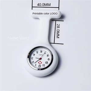 Orologio da Tasca al Quarzo in Silicone alla Moda e Pratico, Orologio da Petto Portatile con Clip <span class=keywords><strong>per</strong></span> Studenti e Personale Medico - Product Image 2