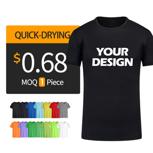Camiseta de Manga Corta para Hombre, Cuello Redondo, 100% Algodón/Poliéster, Tejido Casual, con Impresión Digital, Transpirable y de Secado Rápido - Product Image 1