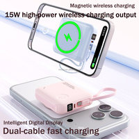 Batterie externe portable magnétique sans fil de poche OEM d'usine 10000mAh 22.5W à charge rapide pour iPhone 16Pro