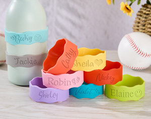 Etichette Personalizzate in Silicone per Bottiglie, Targhette con Nome per Bottiglie d'Acqua, Regalo di Compleanno, Etichette Scolastiche - Product Image 2