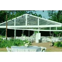 Grande Tente de Réception Imperméable en Bâche PVC 20x40 ou 40x60 Pouces pour Salons Commerciaux et Événements en Extérieur