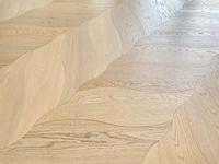 Parquet en bois à motifs irréguliers en forme de feuille, parquet en bois à motifs hexagonaux