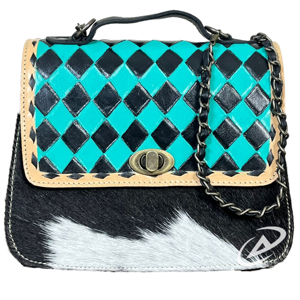 Nuevo Bolso Bandolera de Piel Genuina de Vacuno 2026 con Patrón Paisajístico, Correa de Cadena, Elegante y Duradero, de Nylon - Product Image 1