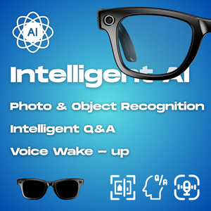 Gafas Inteligentes NX Z2 con IA, Asistente de Traducción en Tiempo Real, Cámara con Estabilización de Video y Fotografía 1080P, Control por Voz, IP68 - Product Image 3