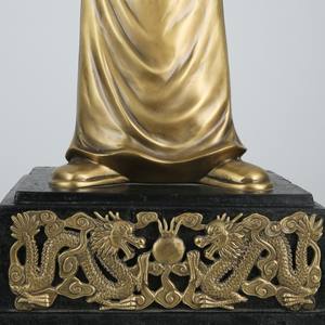 Lámpara de escritorio de cobre de estilo chino personalizada de 34.6*20 pulgadas, lámpara de noche para dormitorio, luces de mesa para decoración de villas. - Product Image 3