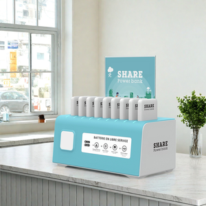 Station <span class=keywords><strong>de</strong></span> location <span class=keywords><strong>de</strong></span> batterie externe <span class=keywords><strong>de</strong></span> sortie portable 40W 9 emplacements avec <span class=keywords><strong>code</strong></span> QR et charge Micro USB centrale électrique portable verrouillable - Product Image 5