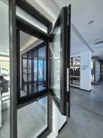 Ventanas Fijas de Vidrio Templado Resistentes a Huracanes, Insonorizadas, Ahorradoras de Energía, de Aleación de Aluminio, Personalizadas para Hoteles