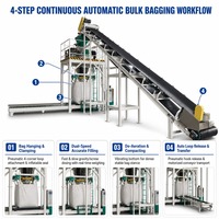 Mesin Penimbang Ton Bag dengan Pengumpan Sekrup, Konveyor Sabuk Tinggi 800 hingga 2000mm, Volume 600 hingga 2000L, Kemasan Reguler 1000kg