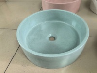 Baignoires en ciment de forme ronde en gros, baignoire en ciment pour la maison