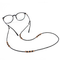 Chaîne à lunettes en acrylique noir de haute qualité, porte-lunettes tendance pour lunettes de vue et de soleil, hommes et femmes, Ninestar B029 antidérapant