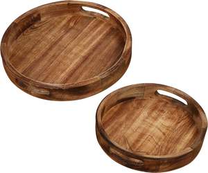 Panier de plateau de fruits en bois de comptoir décoré de bois rustique, naturellement carbonisé, idéal pour le stockage général dans les cuisines - Product Image 5