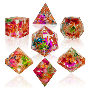 DND xúc xắc thiết lập đa diện anh đào blossomtransparent Xúc Xắc D và D xúc xắc cho ngục tối và rồng RPG bảng - Product Image 4