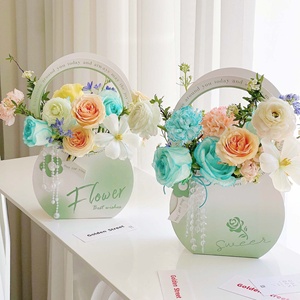 20*8 * H32cm Yiwu produttori materiale cartaceo all'ingrosso nuovo regalo per la festa della mamma scatola di imballaggio in cartone Flora rosa vuota per fiore - Product Image 3