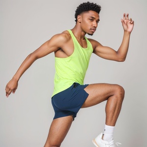 Custom Men's Polyester Sporty <b>Singlet</b> Quick-Drying Summer Vest With Breathable Muscle Sleeveless Bodybuilding <b>Running</b> - Product Image 1