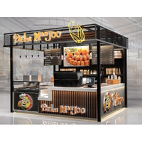 Kiosque de boulangerie de l'île de vente moderne avec image Kiosques de boissons alimentaires de centre commercial avec cabine alimentaire à LED
