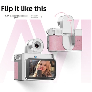 Vibrant Color Control Mini CCD <b>Camera</b> for Kids Metal Body Fixed Focus One Click Photography Portable Digital <b>Camera</b> Gift - Product Image 3