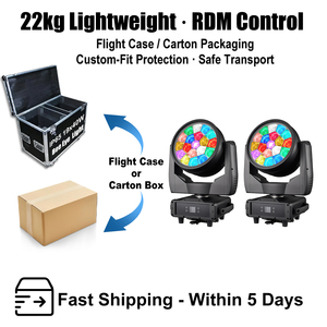 ไฟส่องเวทีแบบเคลื่อนย้ายได้ 19x40W IP65 Bee Eye Moving Head Wash Pixel Control RGBW 4in1 ซูม กันน้ำ สำหรับงานกลางแจ้ง งานปาร์ตี้ และงานอีเว้นท์ - Product Image 5