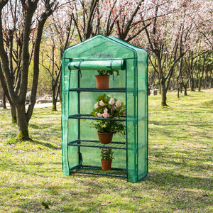 <span class=keywords><strong>Serre</strong></span> de jardin portable <span class=keywords><strong>Mini</strong></span> <span class=keywords><strong>serre</strong></span> verte avec porte à glissière pour une utilisation intérieure et extérieure Couverture en PVC <span class=keywords><strong>transparente</strong></span> - Product Image 1