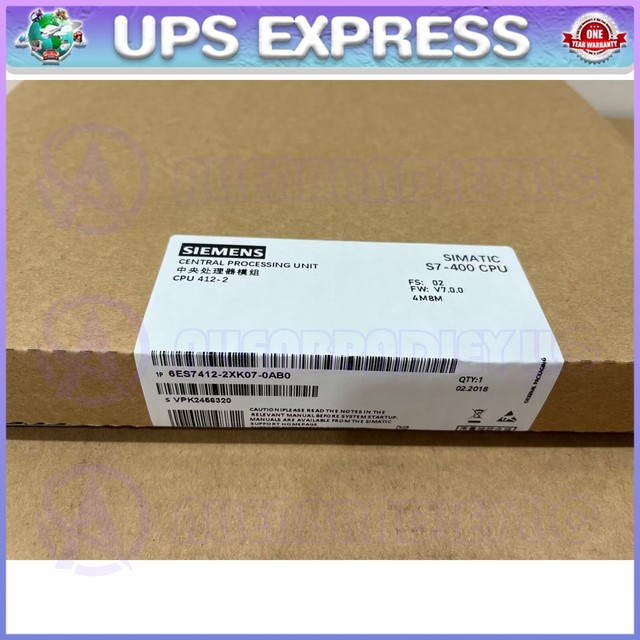 6ES7412-2XK07-0AB0 CPU Module 6ES7412-2XK07-0AB0 ZGB1