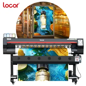 Locor Stiker Vinil Printer Format Besar, Mesin Cetak Inkjet 1.6M/1.8M Ramah Lingkungan