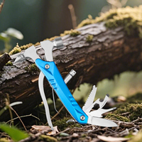 Couteau de poche en acier inoxydable pour le camping en plein air MT-1061, marteau de qualité industrielle, pince de survie 14-en-1, lame de scie, personnalisable OEM