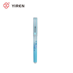 Stylo plume personnalisable YIREN, encre effaçable, poignée anti-fatigue, pointe en acier inoxydable bicolore, stylo publicitaire en gros - Product Image 4