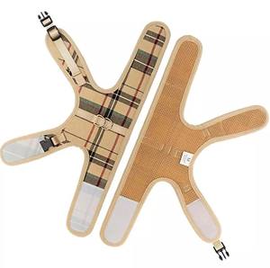 Venta directa de fábrica Suministros para mascotas Arnés y correa para gatos de entrenamiento al aire libre a cuadros suaves y transpirables - Product Image 5