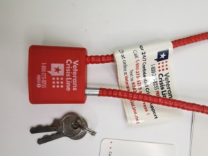 Anti-fuego Anti-Corte impermeable pistola bloqueo gatillo armas de fuego seguridad endurecido Acero laminado <span class=keywords><strong>Cable</strong></span> candado Rojo Negro gabinete cerradura - Product Image 6